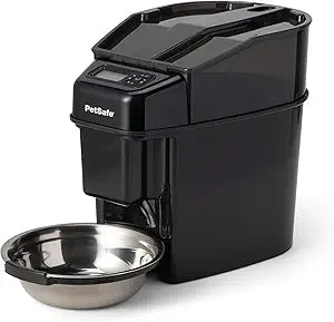 PetSafe Automatic Cat Feeder - Healthy Pet Simply Feed - Automatic Pet Feeder for Cats & Dogs - Timed Pet Feeder with Programmable Portion Control - Holds 24 Cups of Dry or Semi-Moist Dog or Cat Food
