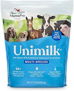 Manna Pro UniMilk Multi-Species Milk Replacer | Great for Puppies | 9 lb