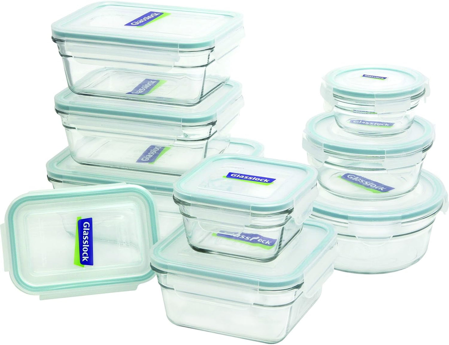 Glasslock 18-Piece Assorted Oven Safe Container Set