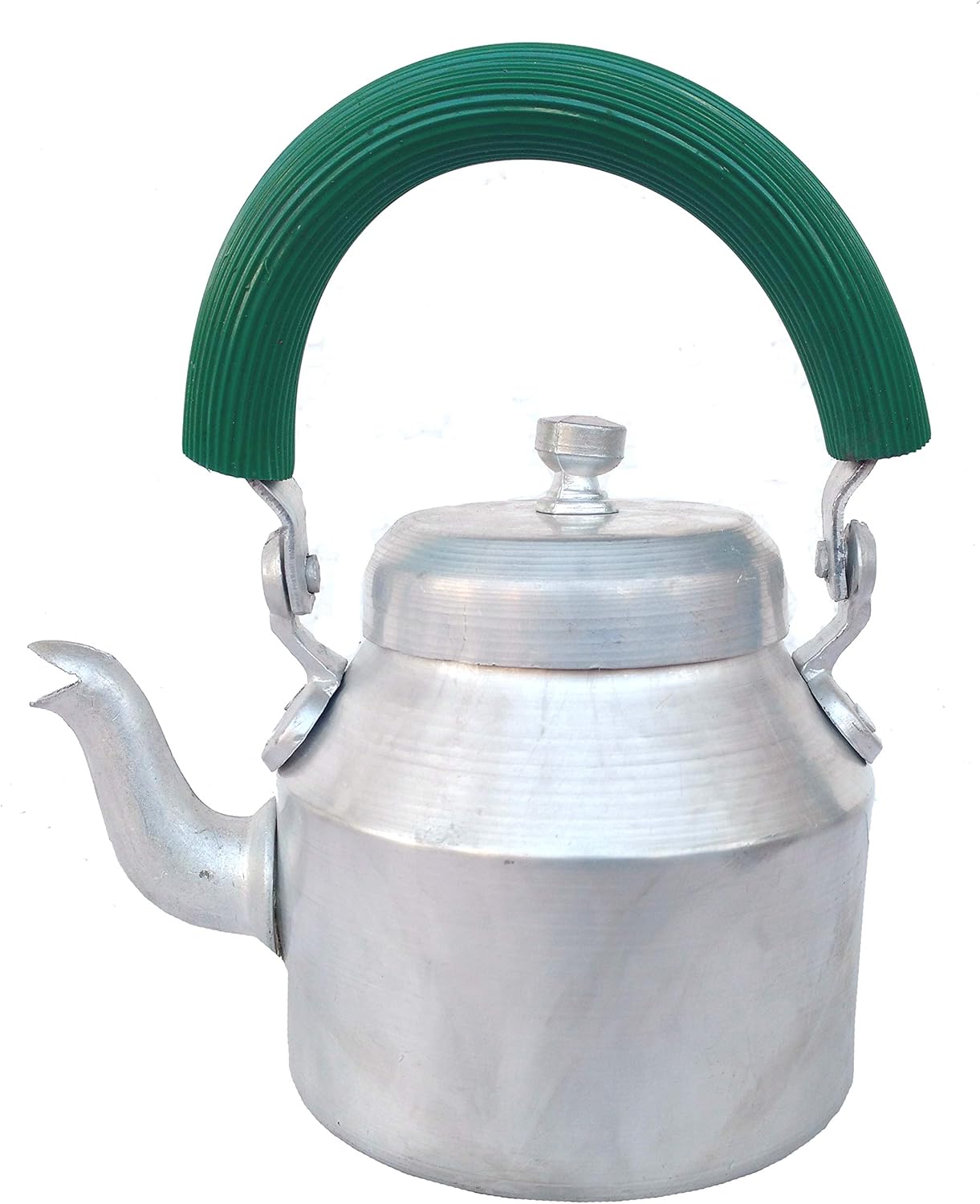 Rastogi Handicrafts Serving Tea,Coffee Pot Tea Kettle Indian Style (Aluminium 1500 ml pot)
