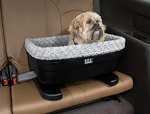 Pet Gear Booster Seat for Dogs/Cats, Removable Washable Comfort Pillow + Liner, Safety Tethers Included, Installs in Seconds, No Tools Required, 3 Colors