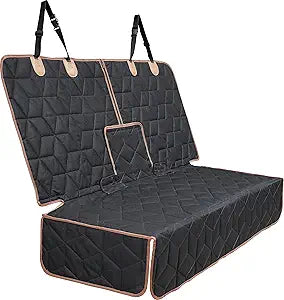 Dog Car Seat Cover for Back Seat, Heavy-Duty Non-Slip Waterproof Car Bench Protector for Pets,Compatible with Middle Armrests ,Dog Seat Cover Universal for Cars Trucks and SUVs