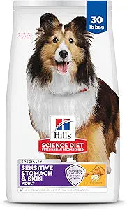 Hill's Science Diet Sensitive Stomach & Skin, Adult 1-6, Stomach & Skin Sensitivity Support, Dry Dog Food, Chicken Recipe, 30 lb Bag