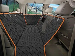 iBuddy XXL Dog Seat Cover for Trucks with Mesh Window Waterproof Dog Truck Hammock Durable Back Seat Protector for Full Size Pickup Trucks Machine Washable X-Large Truck Pet Seat Cover for Ram 1500