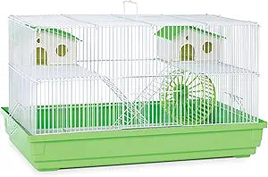 Prevue Hendryx SP2060G Deluxe Hamster and Gerbil Cage, Lime Green,11 INCHES