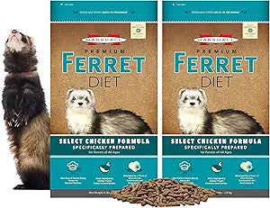 (2 Pack) Marshall Pet Products Select Chicken Formula Premium Ferret Diet