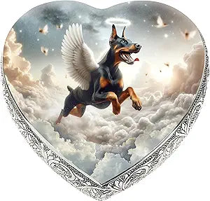 Custom Dog Urns for Ashes Large & Medium Doberman Pinscher Dog Urn and Custom Pet Urns for Dogs Urns for Ashes and Urns for Pets Rainbow Bridge Dog Memorial Gifts Pet Urn - Patent Pending