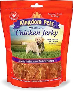 Chicken Jerky Dog Treats with Only 3 Ingredients and No Fillers, 3 Pound Bag