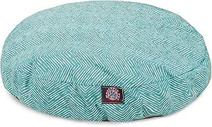 Majestic Pet Teal Native Medium Round Indoor Outdoor Pet Dog Bed with Removable Washable Cover Products