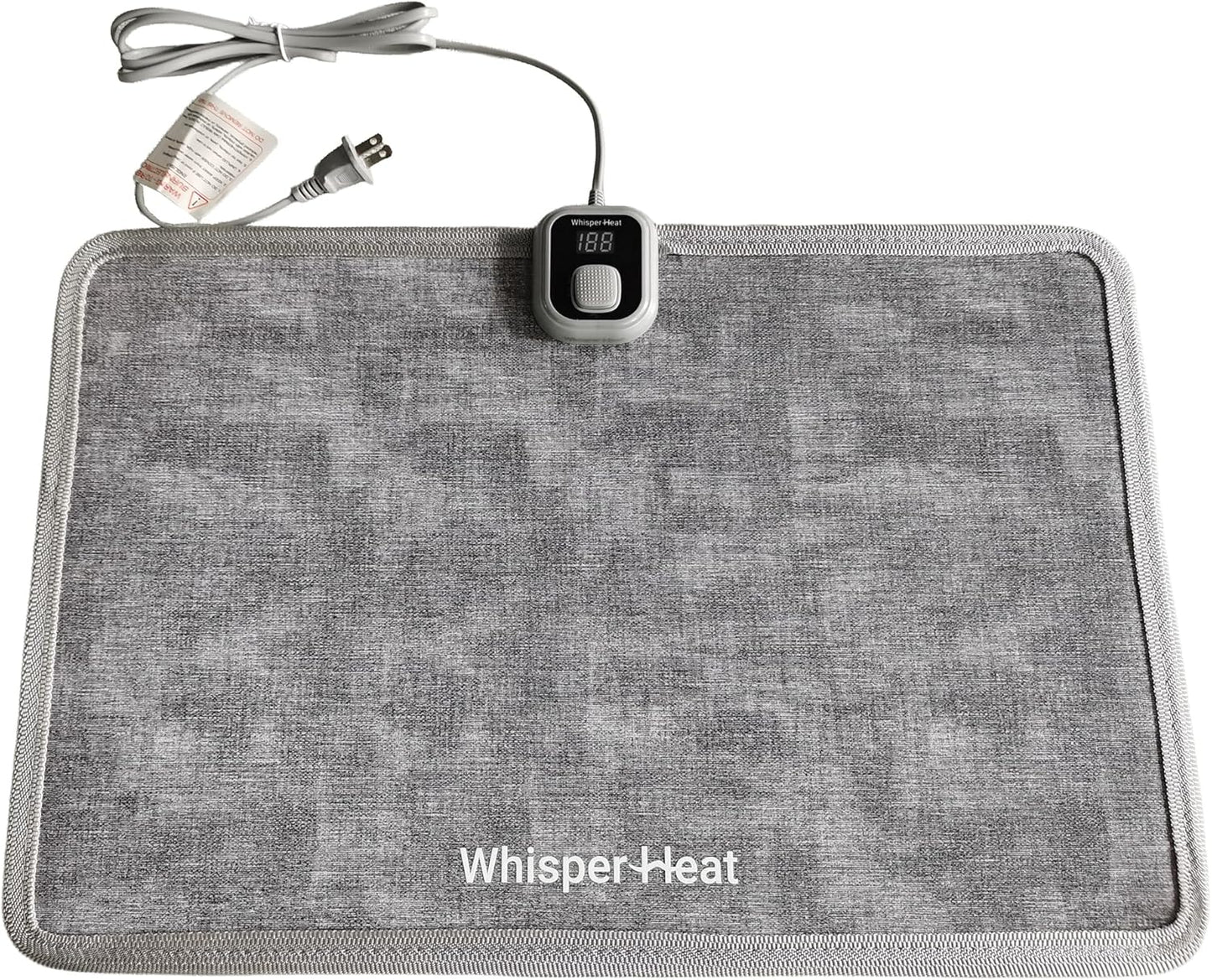 WhisperHeat™ Heated Floor Mat – Electric Tap-to-Activate Foot & Floor Warmer- Silent, Energy-Efficient Underfoot Heating Mat