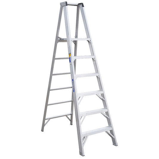 Werner P400 8-ft ( 12-ft Reach Height ) Aluminum Type 1AA - 375 lbs. Load Capacity Platform ladder