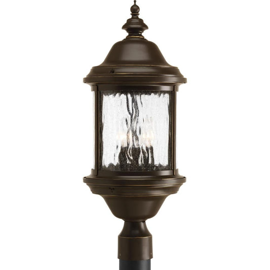 Progress Lighting Ashmore 23.75-in Antique bronze Traditional Outdoor Light post lantern