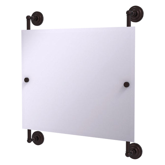 Allied Brass Prestige Que New 26-in x 29-in Beveled Frameless Rectangle Bathroom Vanity Mirror ( Antique Bronze )