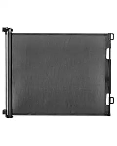 Retractable Baby Gate for Doorways and Stairs, Mesh Safety Gate for Pet, Indoor & Outdoor Use, One-Hand Operation, Easy Installation, 33.6" Tall, Expands to 55" Wideï¼ˆBlack,33.6"x55")