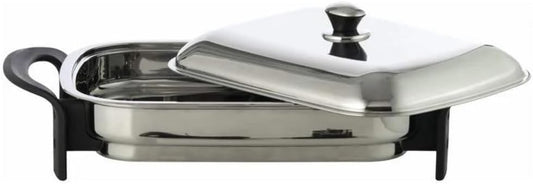 Precise Heat 16-Inch Rectangular Surgical Stainless Steel Electric Skillet