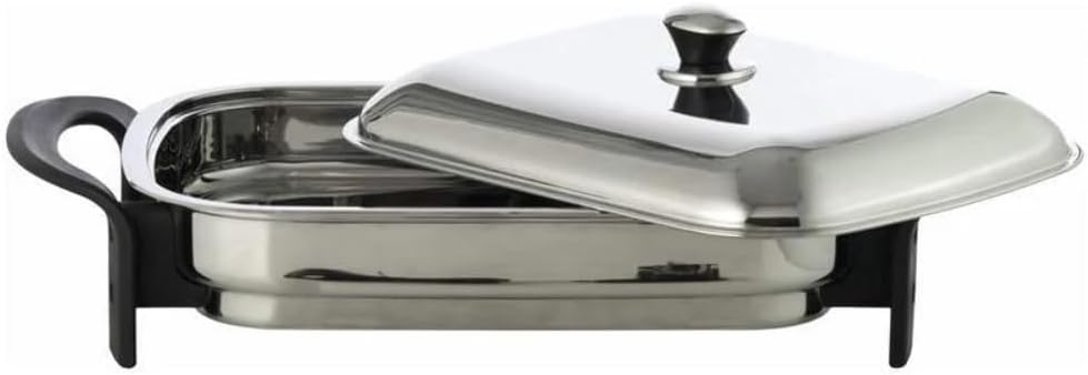 Precise Heat 16-Inch Rectangular Surgical Stainless Steel Electric Skillet