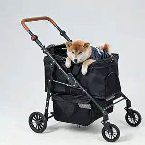 Medium Pet Stroller, Pet Stroller for Small Dog,Dog Stroller for 2 Dogs,mid-Size Dogs,Integrated Design,Easy Install Durable Lightweight,Holds up to 44 lbs