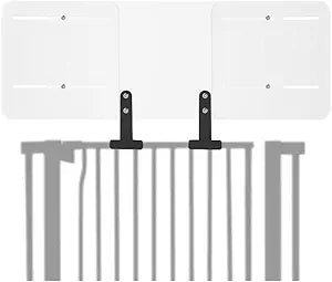 Lumizone Pet Gate Height Extension Kit Height: 13.4â€ Adjustable Width: 23.6â€â€“41.3â€ Sliding Design Non-Oppressive Feel Prevents Cats from Jumping (Black, 23.6â€â€“41.3â€/60-105cm)