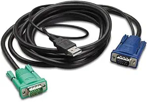 APC AP5821 KVM Cable Adapter - 6 ft - Type A MCompatible with ALE USB, HD-15 MCompatible with ALE VGA - HD-15 MCompatible with ALE VGA