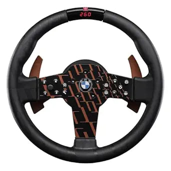 FANATEC Sim Racing CSL Steering Wheel BMW  Rubberized Grip, LED Display, RevStripe, Metal Shifter Paddles  PC, PS5, PS4
