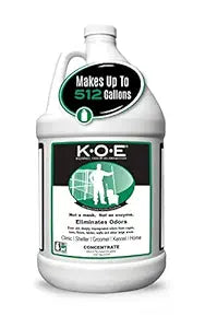 Thornell KOE Kennel Odor Eliminator Concentrate, Odor Eliminator for Strong Odors, Great for Cages, Runs, Floors & More, Pet Odor Eliminator for Home & Kennel w/Safe, Non-Enzymatic Formula, 128 oz