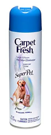 Carpet Fresh Super Pet Carpet and Room Pet Oder Eliminator, Animal Smell remover, No Vacuum Formula, 10.5 OZ [6-pack]