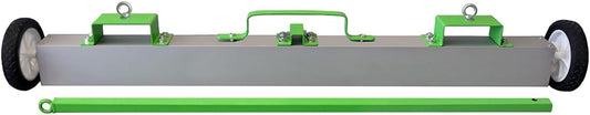 Grip 48" Tow Behind Magnetic Sweeper - 220 lb Capacity - Trucking Terminals, Airport Terminals, Construction Sites
