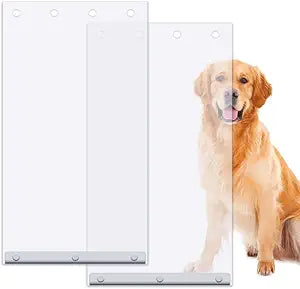 2 Pack XL Replacement Dog Door Flaps, Clear Pet Door Replacement Flap Compatible with 18" x 9.88" Extra Large Dog Door, Weather Resistant Replacement Flap Fits Pets Up to 90 Lbs