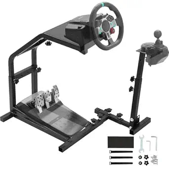 Likeem Racing Wheel Stand Height Adjustable Driving Simulator Cockpit Compatible with Logitech G25, G27, G29, G920 Gaming Cockpit,Racing Wheel and Pedals Not Included