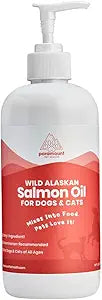 Paramount Pet Health Wild Alaskan Salmon Oil for Cats & Small Dogs, Supports Skin, Coat, Joint & Overall Well-Being, Pure & Premium Alaskan Salmon Oil for Dogs & Cats with No Fillers, 16 oz