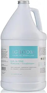 iGroom All-in-One Dog Shampoo + Conditioner, Luxury Pet Beauty Care, Deep Clean All Coat Types, Hydrate and Condition Coat, Made in The USA, Gallon