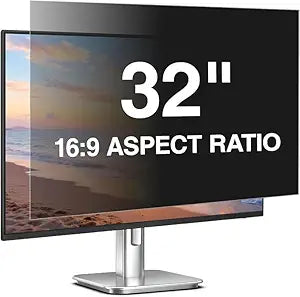 [2 Pack] 32 inch Computer Privacy Screen Filter, Suitable for 16:9 Widescreen Ratio (70.8x39.8cm) PC Monitors.Screen Privacy Cover,32" Anti-Glare,Blue Light Filter and Anti-peep Protection Film