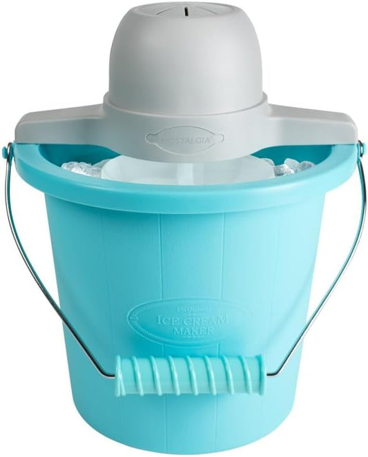 Nostalgia ICMP4BL 4-Quart Electric Ice Cream Maker Blue
