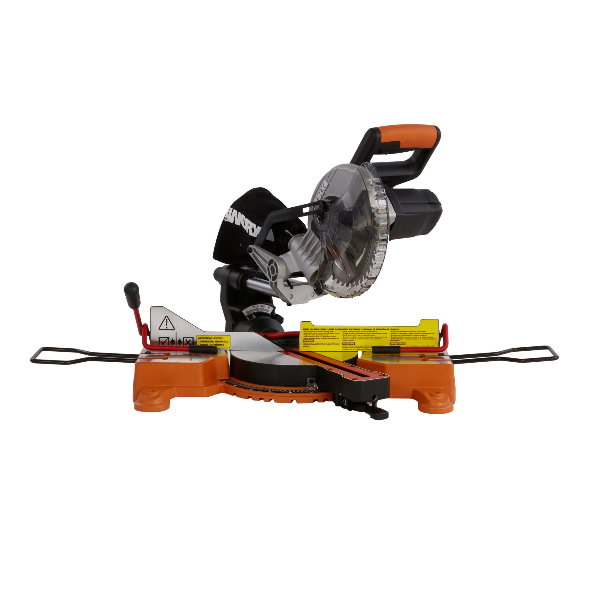 WORX Power Share 7-1/4-in 20-volt max Single Bevel Sliding Compound Cordless Miter Saw ( Battery Included )