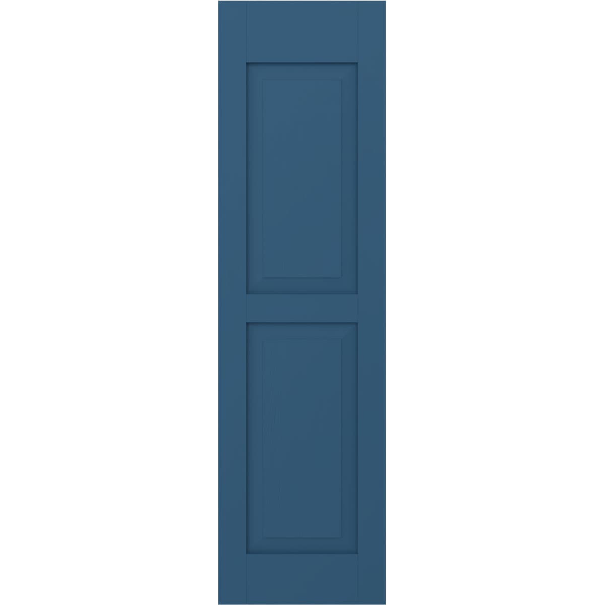 Ekena Millwork 15-in W x 60-in H Sojourn Blue Raised panel Wood Exterior Shutters ( 2 -Pack )