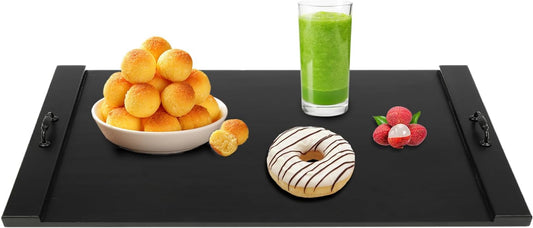 GXFCHYL Noodle Board Stove Cover with Handles, Stove Top Cutting Board Cover Wooden Stove Top Covers for Gas Burners and Electric Stove, Kitchen Sink Cover for Counter Space (Black)