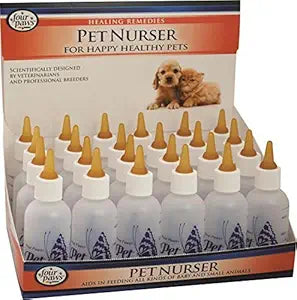 Four Paws Pet Products 24-Pack Nurser Bottles, 2-Ounce