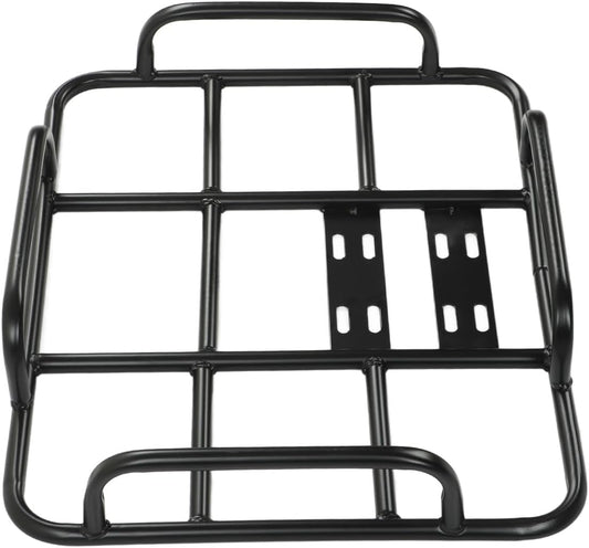 PerGar Electric Bicycle Delivery Food Box Rack, Food Delivery Box Rack Rear Grille 80kg Loading Seamless Steel Tube Universal for Motorcycle Electric Bicycle(Type 1 50/40 ID)