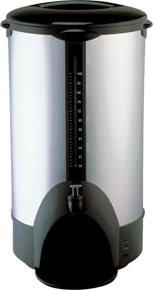 Continental Electric PS77961 Pro Series 100-Cup Stainless Steel Double Walled Coffee Urn