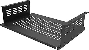 JINGCHENGMEI Under Desk Computer Mount for Small Form Factor SFF Computers and PCs,Using Space 17.3" x H 4" x D 12", Compatible with PlayStation 4, PS4 Slim, PS4 Pro,Gaming Under Desk(4inch High)