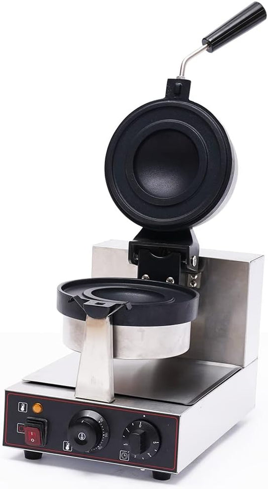 Electric Burger Baking Machine Commercial Cone Maker Double-Sided Constant Heating Ice Cream Sandwich Maker for Home Kitchens Snack Food Factories Panini Press Machine