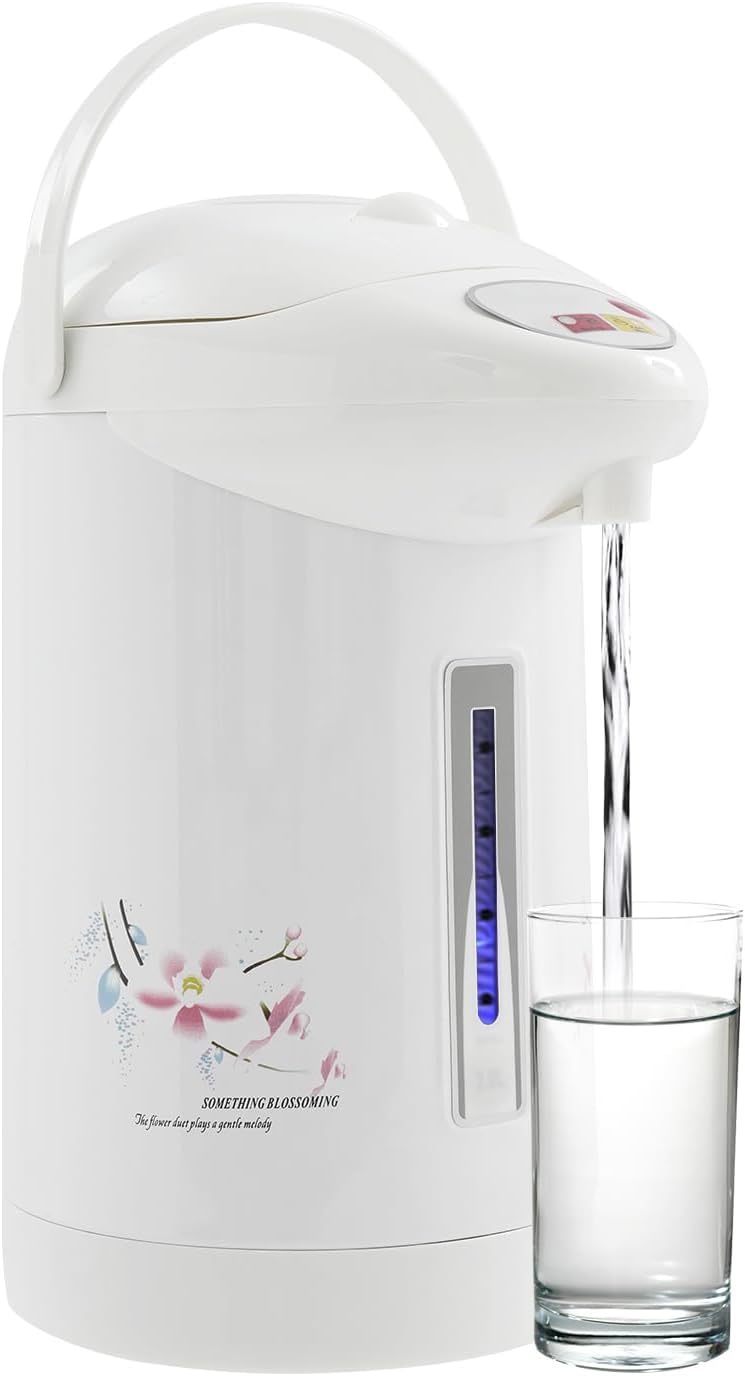 3L Tabletop Electric Kettle with Triple Dispensing, 750W Fast Heating Hot Water Boiler, 304 Stainless Steel Pot for Home Office Cafe