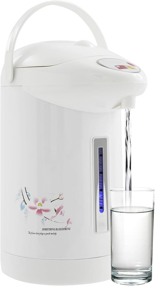 3L Tabletop Electric Kettle with Triple Dispensing, 750W Fast Heating Hot Water Boiler, 304 Stainless Steel Pot for Home Office Cafe