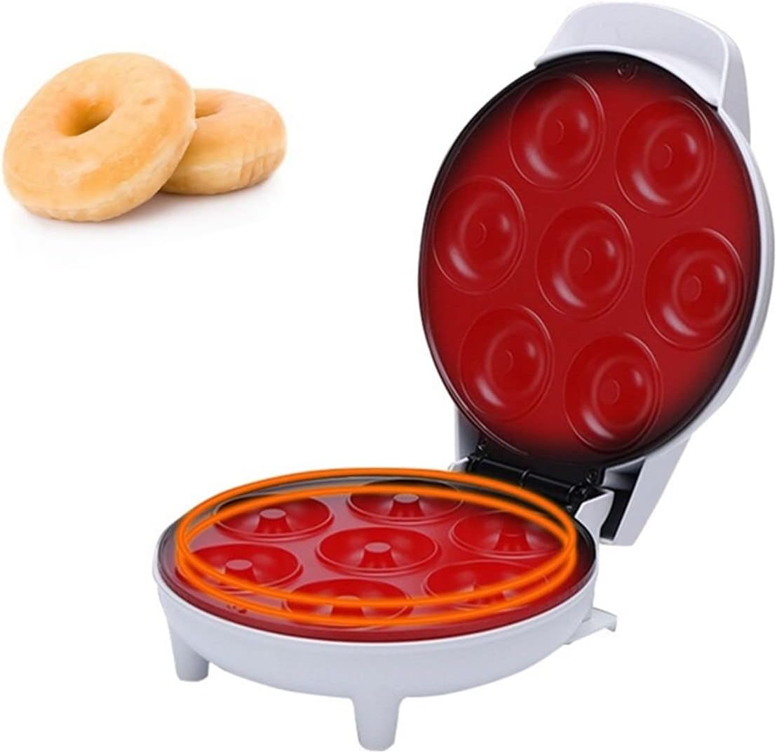 Electric Mini Donut Maker Machine, Non-stick Donut Maker, Donut Print for Home making 7 Small Doughnuts and More Snacks