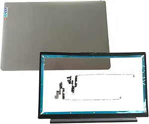 5CB1B60414 5H50S29002 5B30S18993 Replacement Laptop LCD Back Cover Top Case Rear Lid with Hinges and Front Bezel Frame for Lenovo ideapad 3-15ITL6 3-15ADA6 3-15ALC6 3 15IAU7 3 15ABA7 Sliver