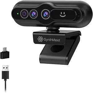 2K Windows Hello Webcam, Windows Hello Facial Recognition, 2K Camera Auto Light Correction, USB Webcam with Microphone, Wide Field of View, Privacy Cover, Works with Microsoft Teams, Zoom, Google Meet