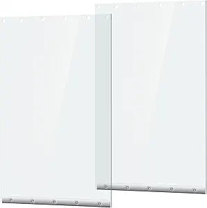 Ripeng 2 Pcs Dog Door Replacement Flaps 15 x 23.5 Inch Compatible with Dog Door Model DSRWSL, Fit Dogs up to 120 Lbs, Clear Flexible Weatherproof Pet Supplies Home Flap, Easy to Install