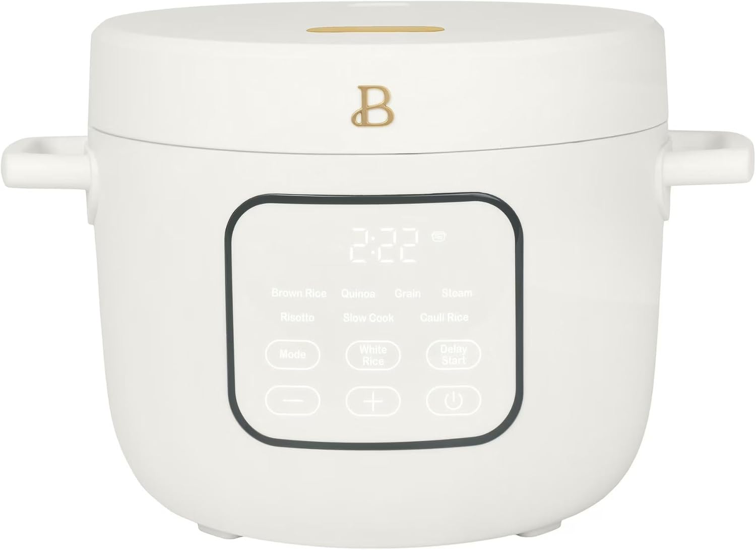 Beautiful 14-Cup Electric Rice Cooker with Automatic Keep Warm and Removable Nonstick Pot for Home Cooking (White)