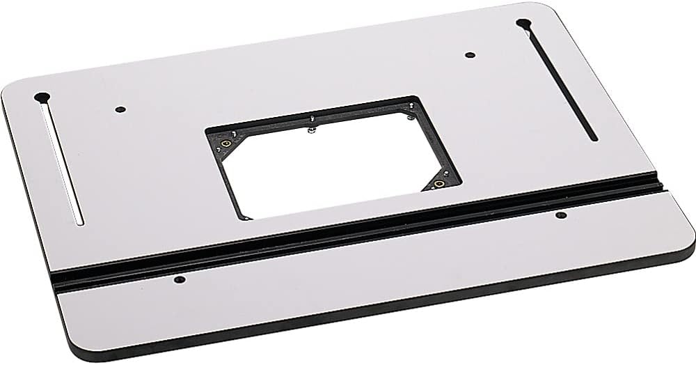 3/4” Phenolic Router Table Top - Smooth Top for Table Router w/ 10-Point Plate Leveling System - Universal T-Profile Miter Slot Router Accessories - Professional Routing Table Woodworking Tools