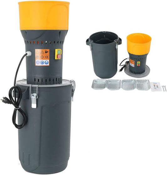 Grain Mill Corn Grinder, 1000w Electric Feed Grinder Mill Dust-Free Dry Cereals Grinders with Detachable Hopper & 5 Sieves for Wheat Corn Grain Spice Coffee Beans 6.6 Gallons (25L)